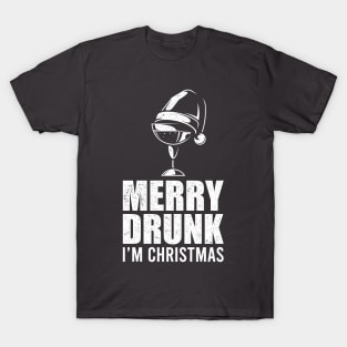 Merry Drunk I'm Christmas Funny X-Mas Gift T-Shirt